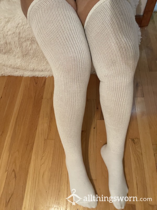 Well Worn Thigh High Socks Size 12 Wide Curvy Plus Size