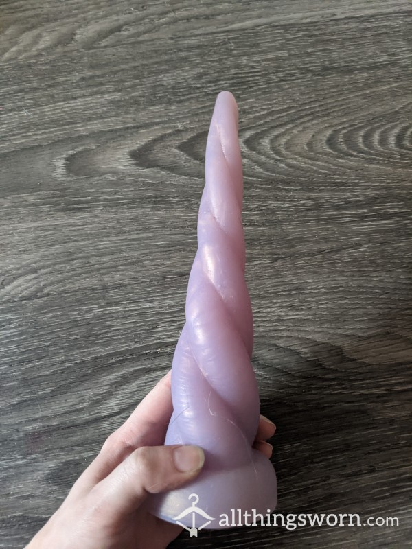 Well-Worn Unicorn Horn Di**o - Comes With Masturbation Video!