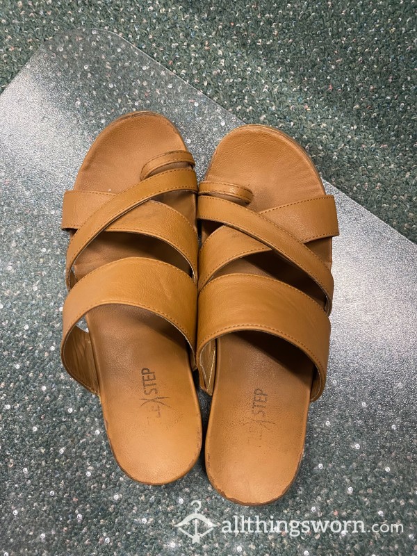 $35 Well Worn Work Sandals