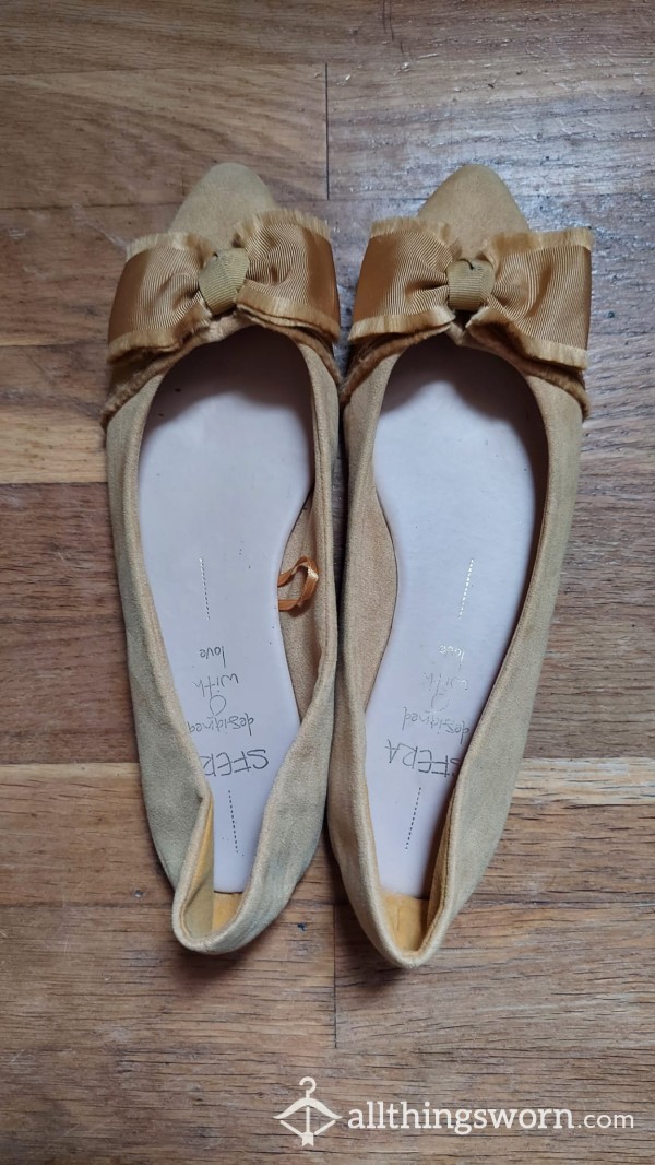 Well Worn Yellow Ballet Flat