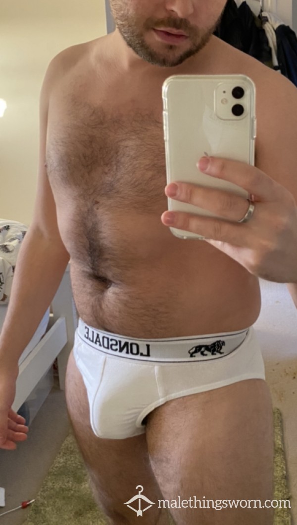 White Briefs Lonsdale Chav