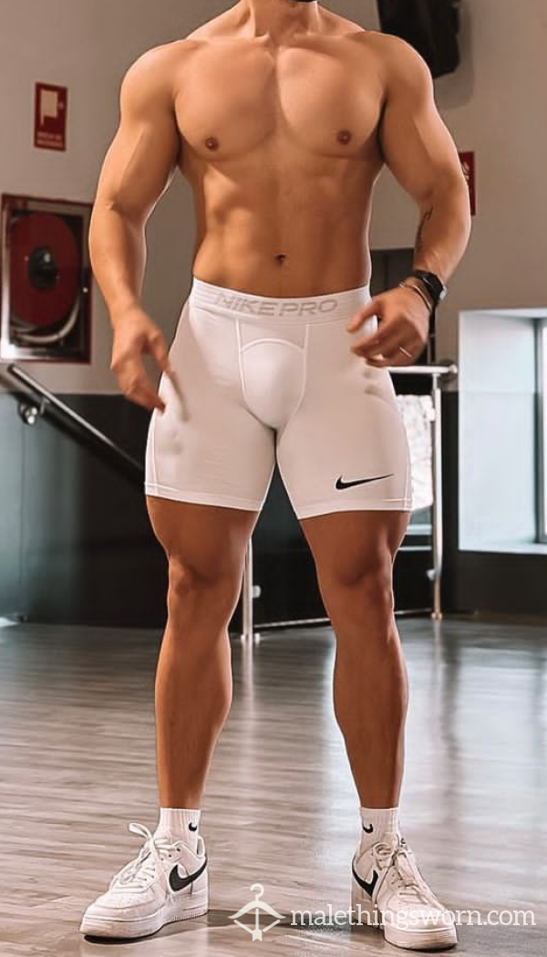 White Compression Shorts