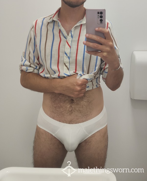 White Cotton Briefs