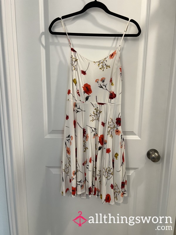 White Flor*l Dress