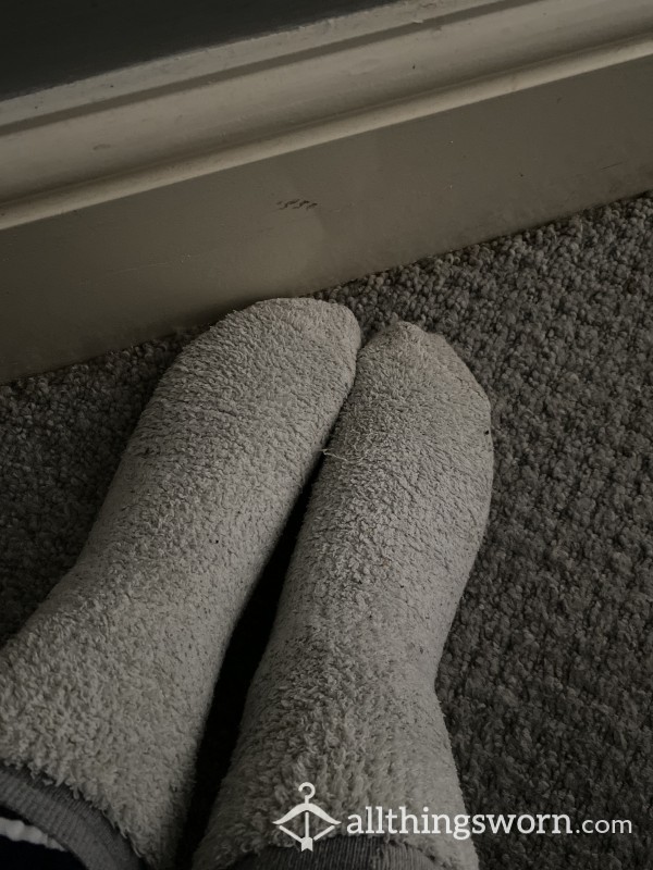 White Fluffy Socks