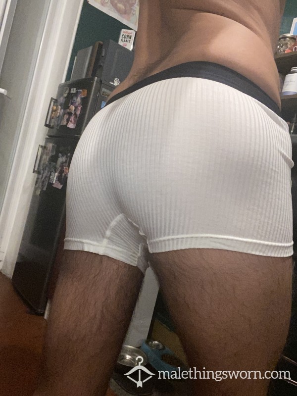 White Half Transparent Boxer