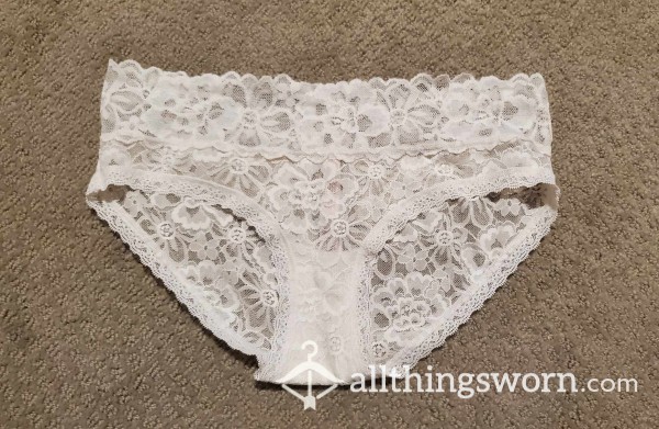 White Lacy VS Panties 🤍