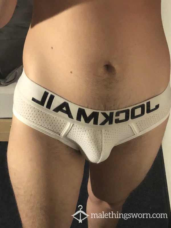 White Men's Jockmail Briefs