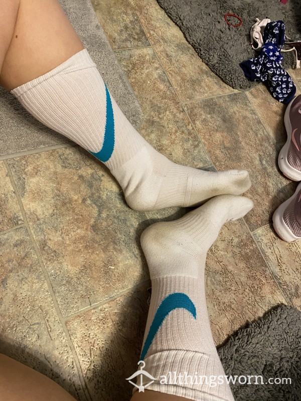 White Nike Socks