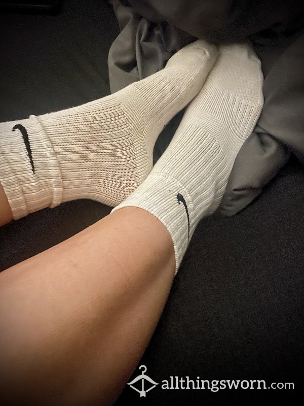 White Nike Socks