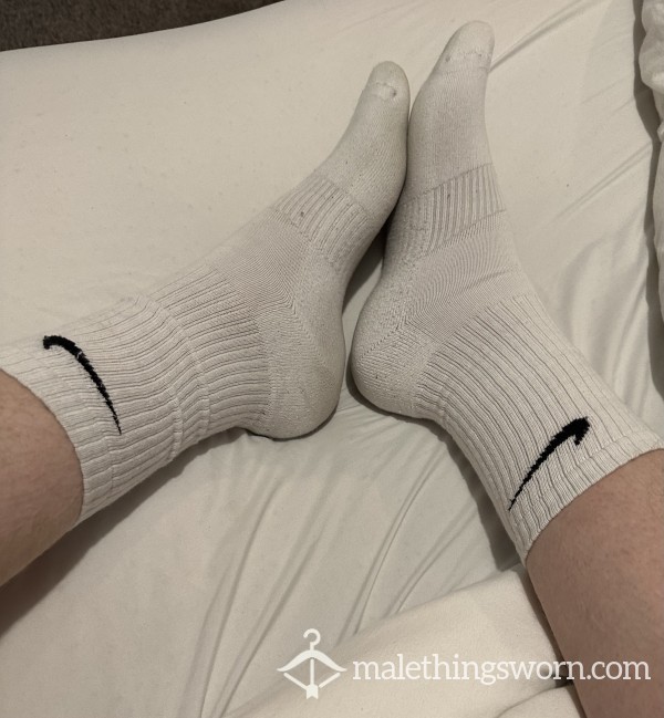 White Nike Socks