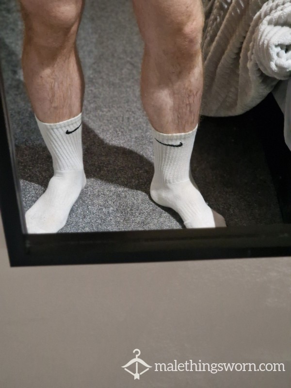 White Nike Socks