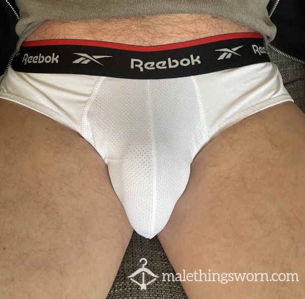 White Reebok Lycra Briefs