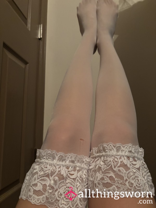 White S**y Stockings