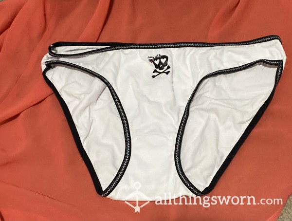 White Skull Panties - XL