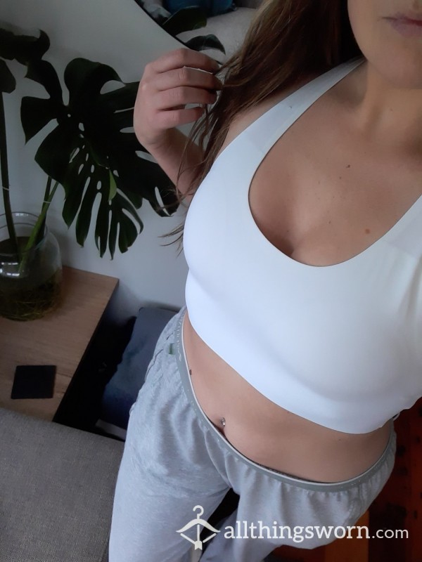 White Sports Bra