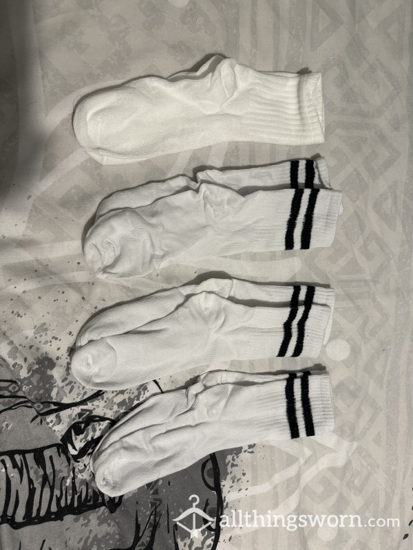 White Sports Socks