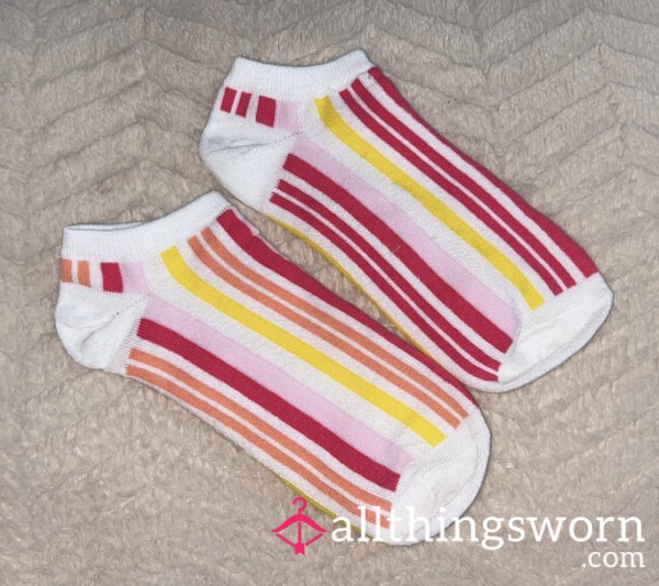 White Striped Socks