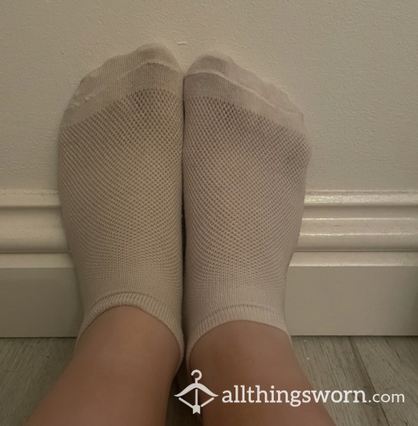 White Trainer Socks