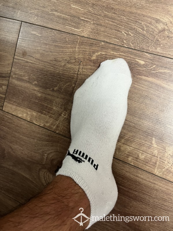 White Trainer Socks