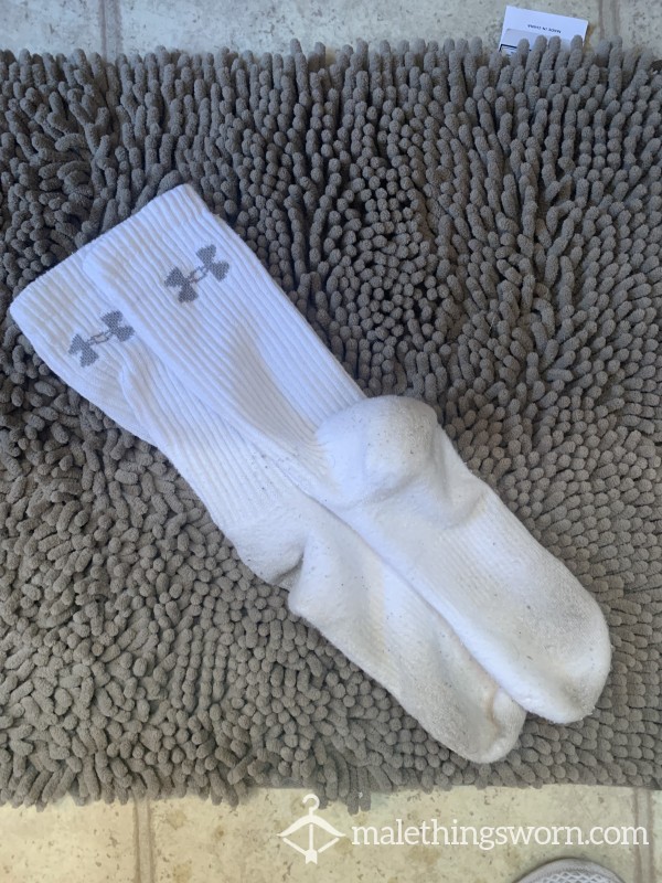 White UA Socks