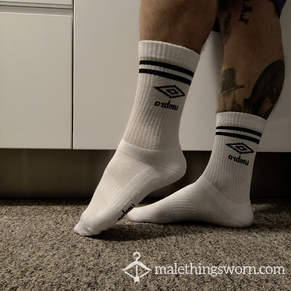 White Umbro Socks