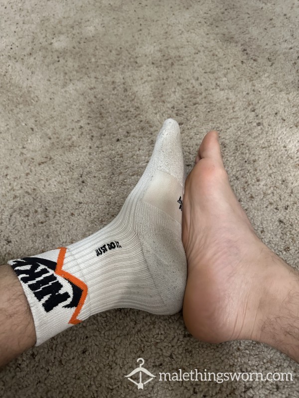 White Used Socks