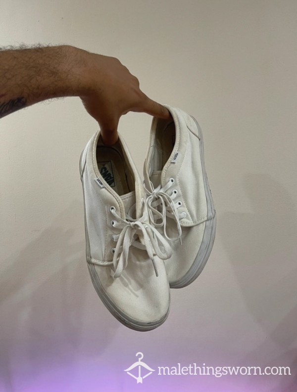 White Vans Size 12