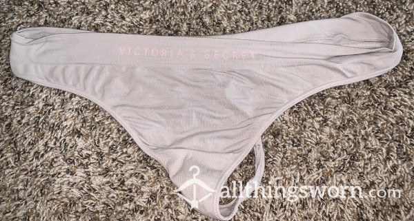 White Victoria Secret Stretchy Thong BBW