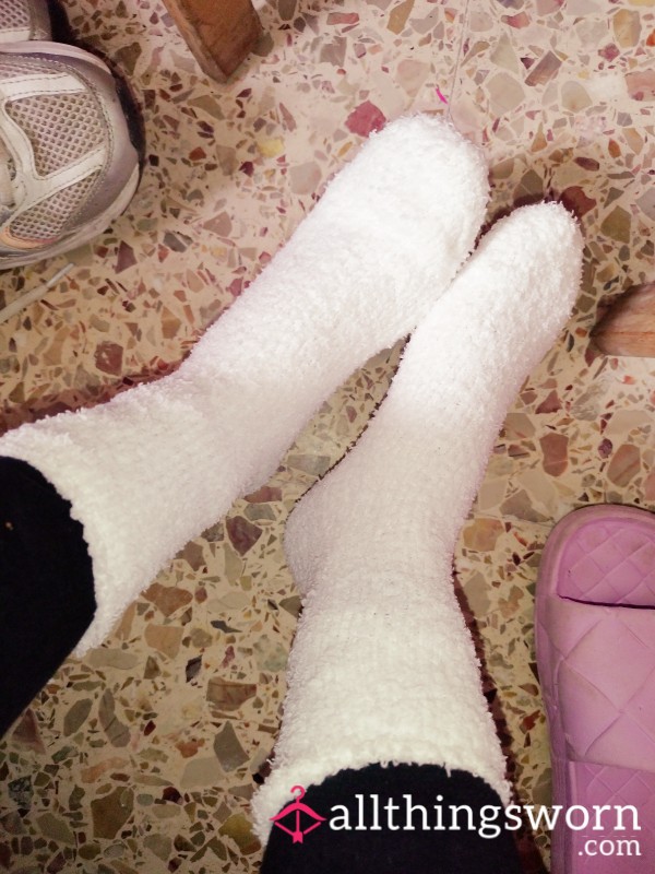 White Wool Socks