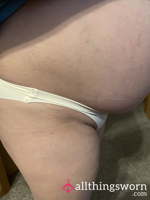 24 Hour White Worn Panties