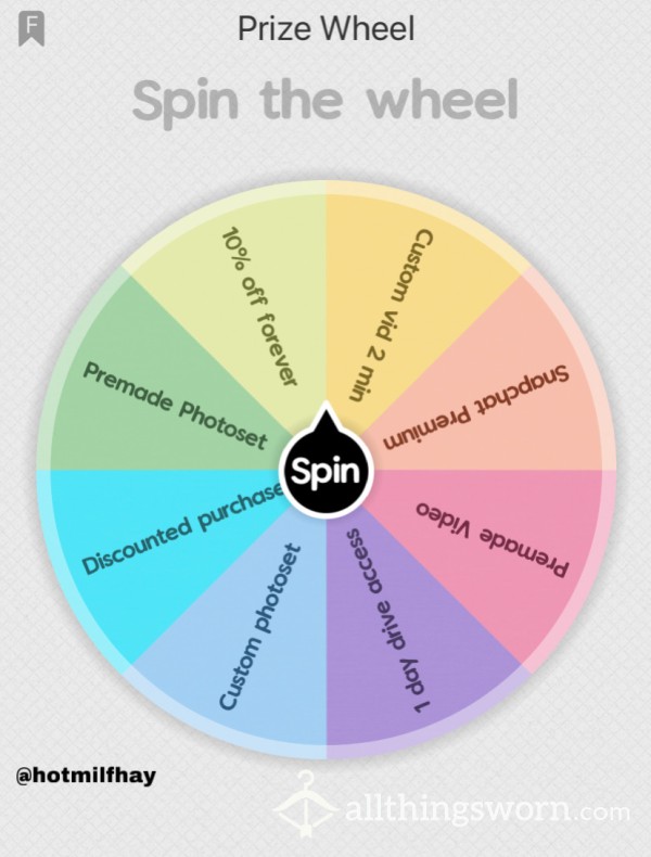 Win A Prize Wheel 🏆