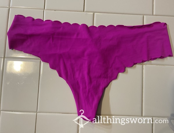 Workout Thong - Hot Pink Victoria’s Secret Sweaty Cardio Thong