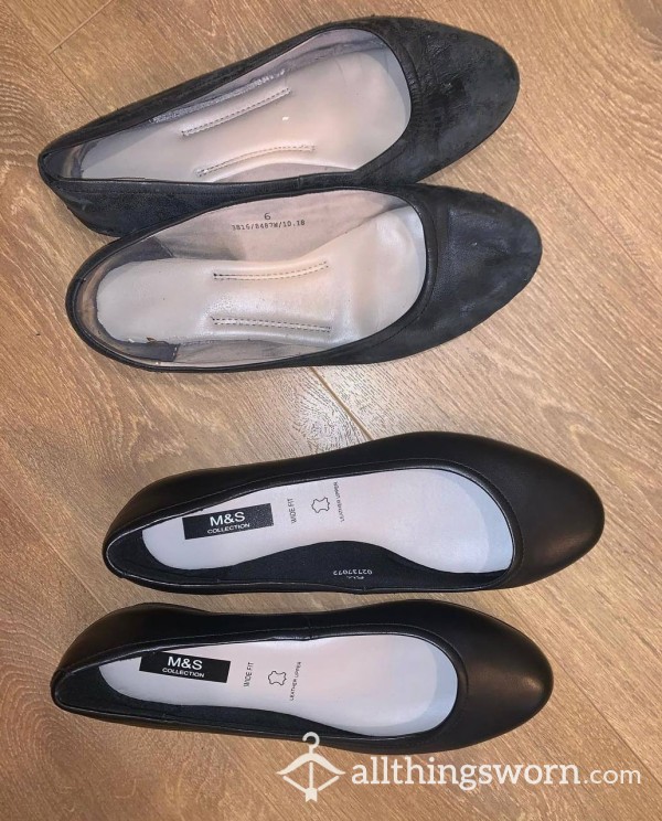 Worn Ballet Flats