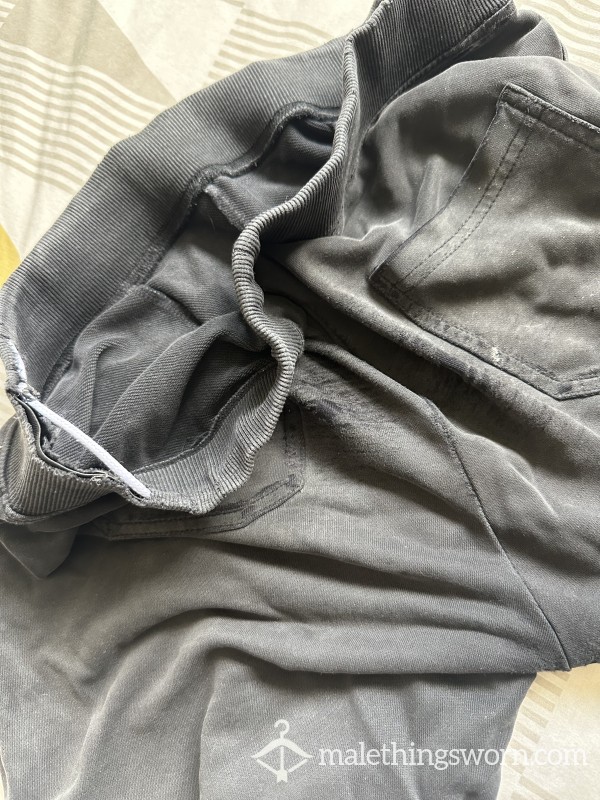 Worn Black Gym Shorts