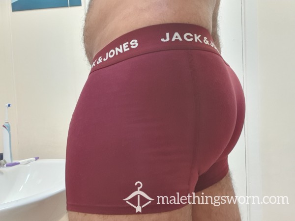 Worn Burgundy Briefs