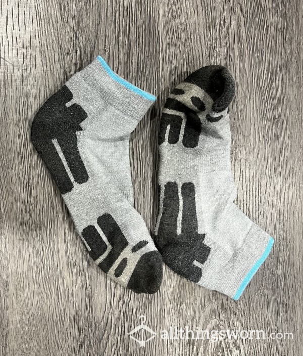 Worn High Intensity Workout Socks