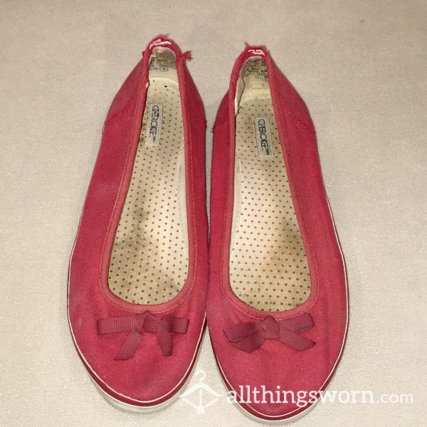 Worn Out Red Flats