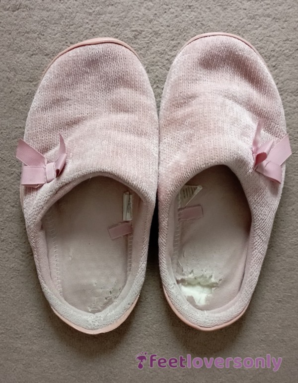 Worn Pink Slippers