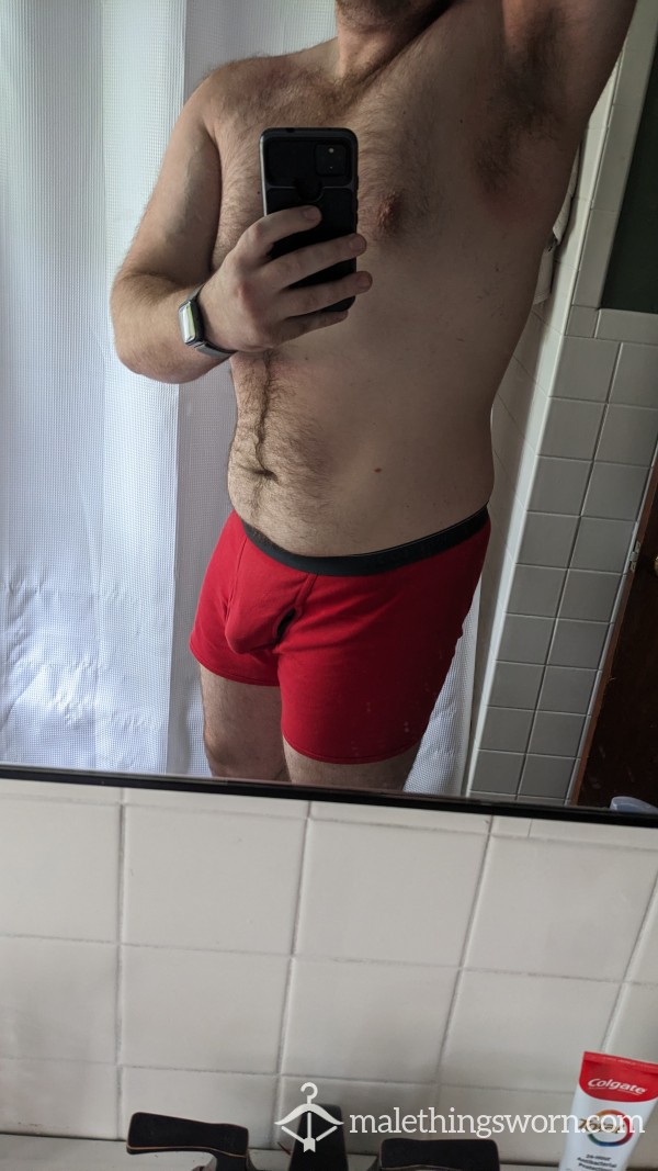 Worn Red XL Boxer Briefs!