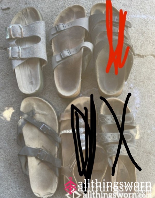 Worn Sandals,pick Your Pair