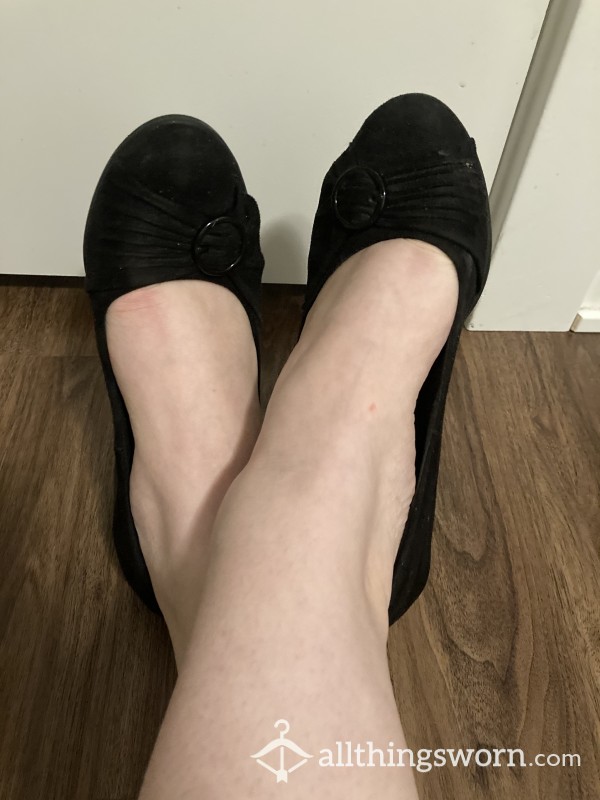 Worn S**y Black High Heels