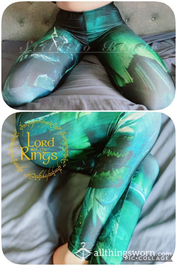 Worn Sweaty LOTR Blackmilk Gym Leggings Tights