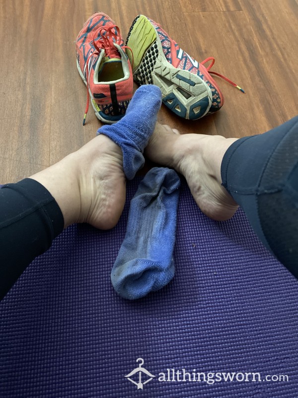 Worn Sweaty Workout Socks