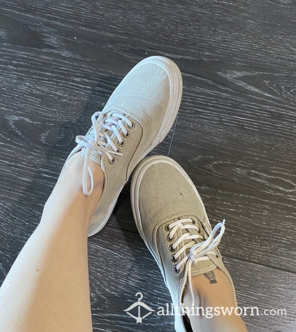 Worn Tan Vans