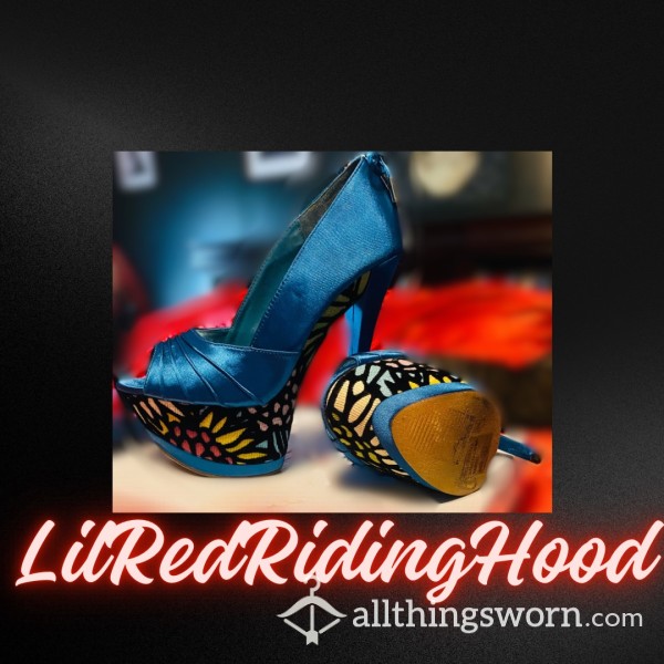 🦋🩵❤️‍🔥👠Worn Teal 👄Lips2too👄 High Heels👠❤️‍🔥🩵🦋