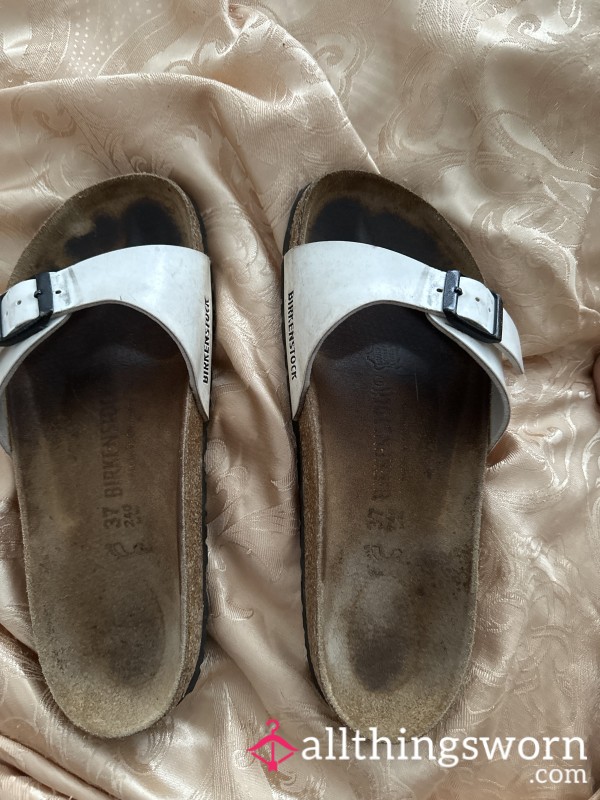 Worn White  Birkenstock