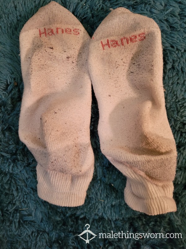 Sweaty Worn White Hanes