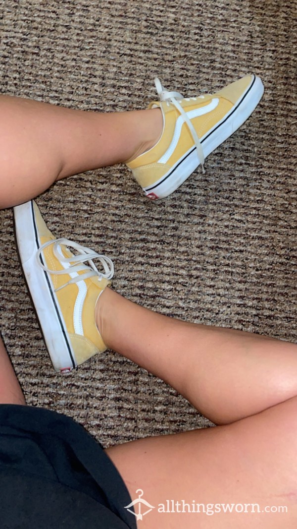 Worn Yellow Vans