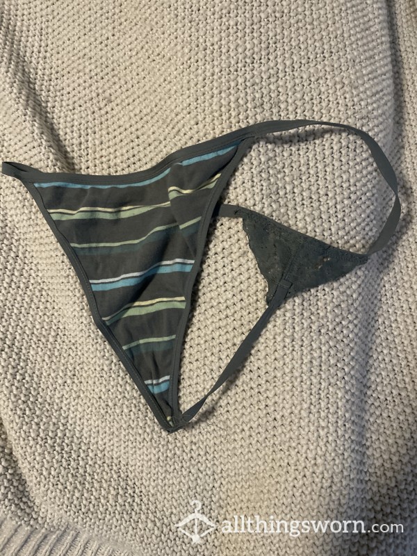 XL Aerie Green Thong